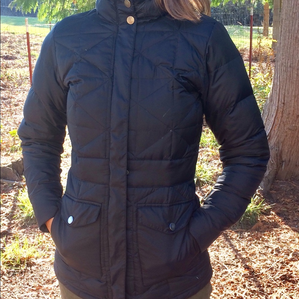 Lucy brand goose down jacket, flattering fit